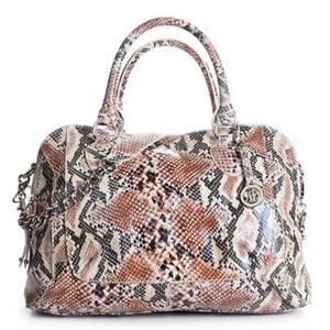 Audrey Brooke Snake Skin Paramount Satchel